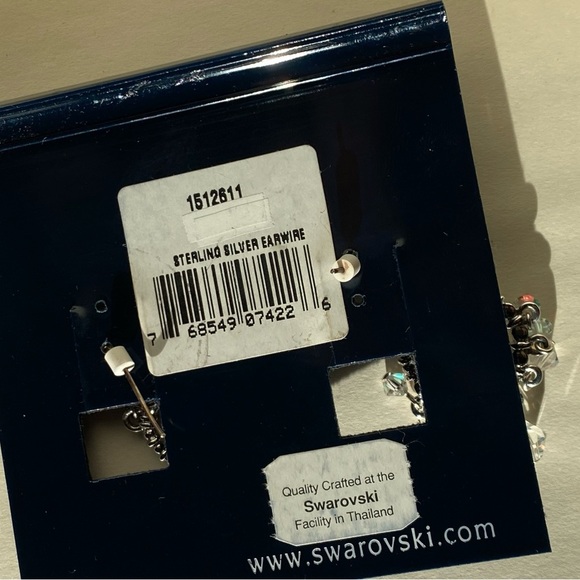 SWAROVSKI chandelier silver tone crystal statement earrings - Picture 9 of 12